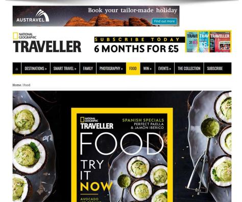 Digital NATIONALGEOGRAPHICTRAVELLERFOOD.co.uk desktop