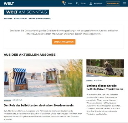Digital WELT AM SONNTAG digital